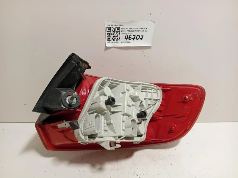 Fanale POST SX 8P4 945 095C Audi A3 8PA Sportback 2008