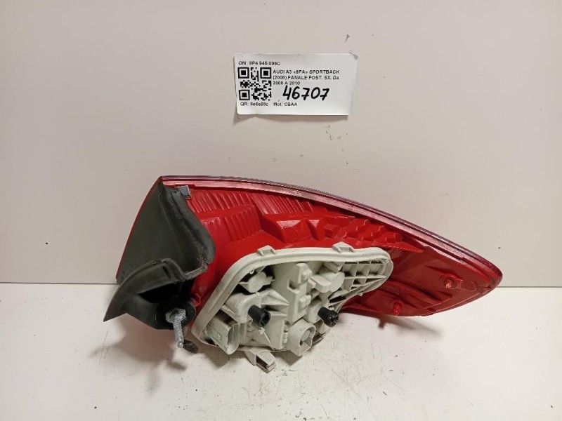 Fanale POST SX 8P4 945 095C Audi A3 8PA Sportback 2008