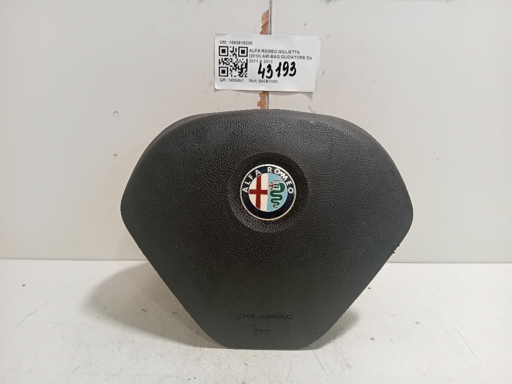 Air-bag Guidatore 1560915200 Alfa Romeo Giulietta 2010