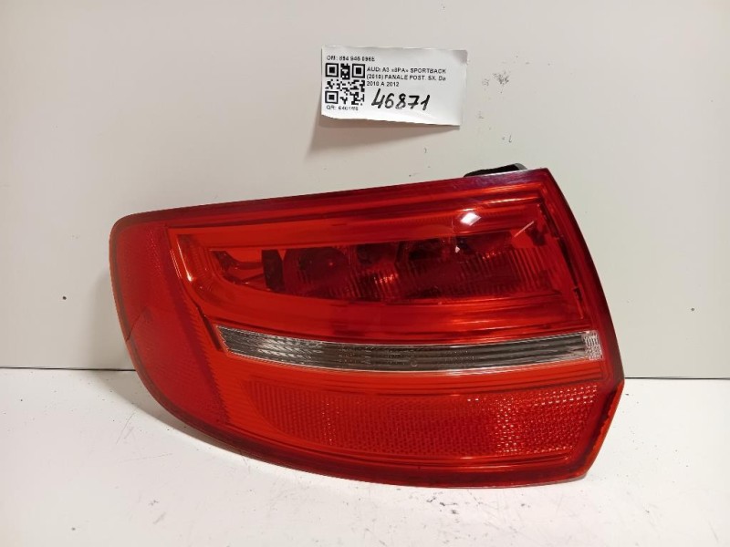 Fanale POST SX 894 945 095E Audi A3 8PA Sportback 2010