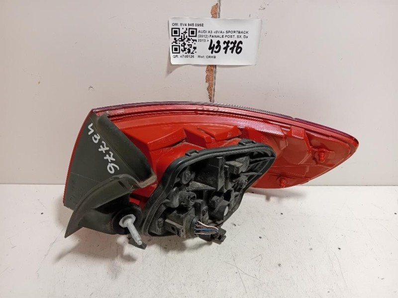 Fanale POST SX 894 945 095E Audi A3 8PA Sportback 2010