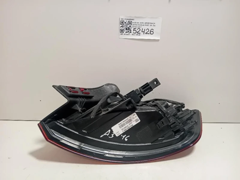 Fanale POST SX 8V4945095C Audi A3 8VF Sportback 2016