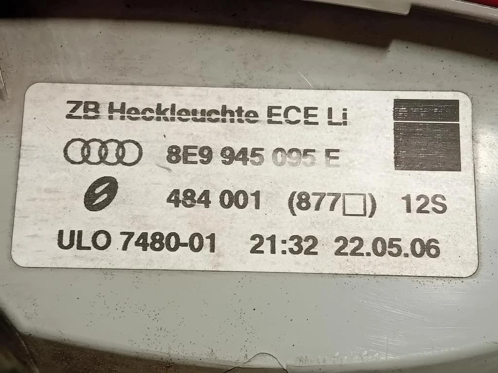Fanale POST SX 8E9 945 095 E 8E9945095E Audi A4 8ED Avant 2005