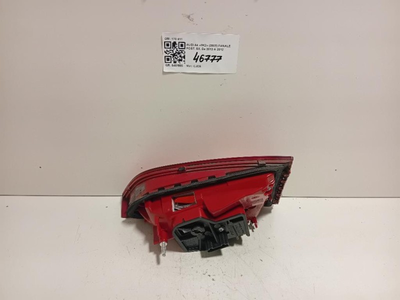 Fanale POST SX 170 411 Audi A4 8K2 2008