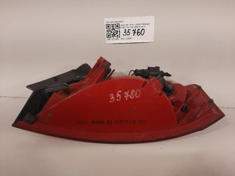 Fanale POST SX 8T0 945 095 D Audi A5 8T3 2008