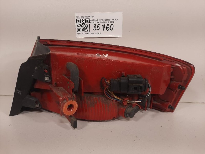 Fanale POST SX 8T0 945 095 D Audi A5 8T3 2008