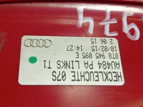 Fanale POST SX 8T8 945 095 E Audi A5 8TA Sportback 2012