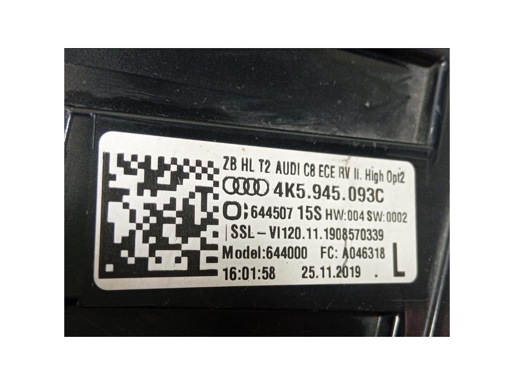 Fanale POST SX 4K5 945 093 C Audi A6 4GD Avant 2016
