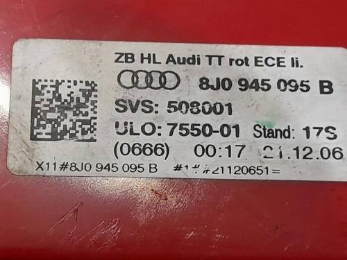 Fanale POST SX 8J0945095B Audi TT 8J3 2007