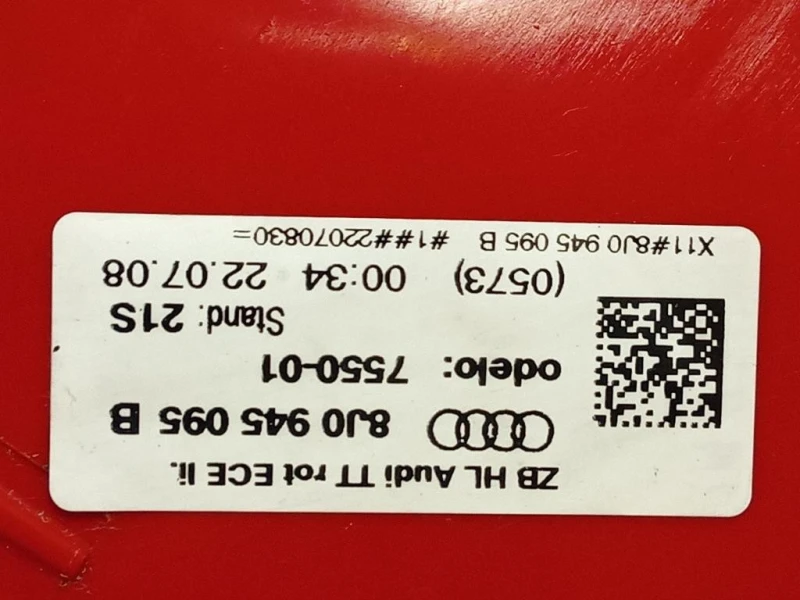 Fanale POST SX 8J0945095B 8J0945095K Audi TT 8J3 2007