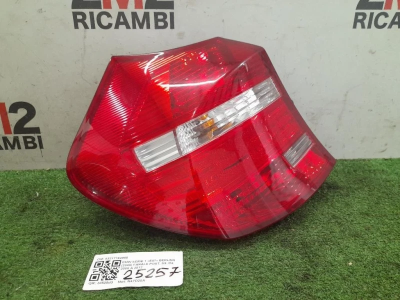 Fanale POST SX 63217164955 Bmw Serie 1 E87 Berlina 2005