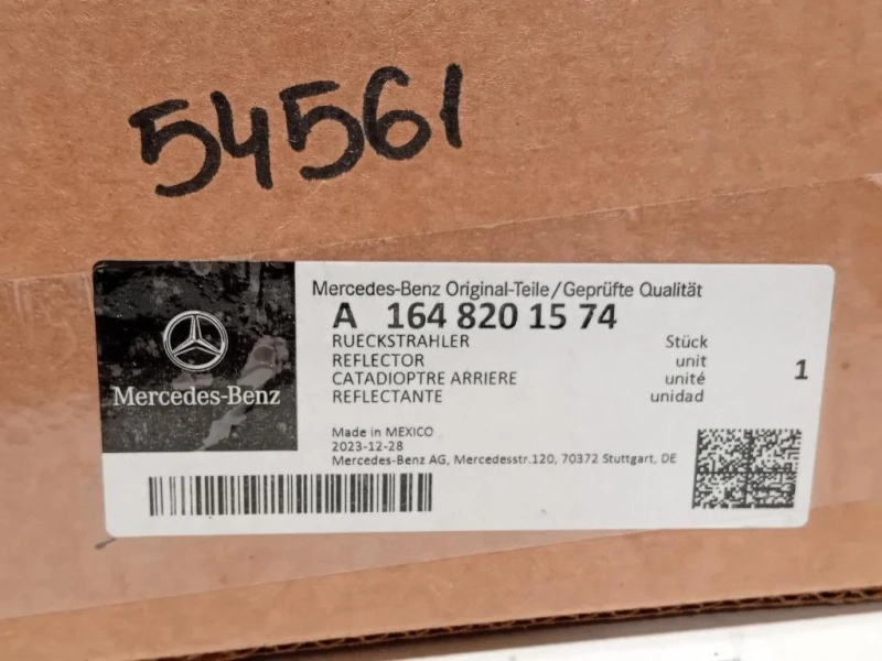 Catarifrangente Paraurti POST POST DX A1648201574 Mercedes Classe ML W164 2008