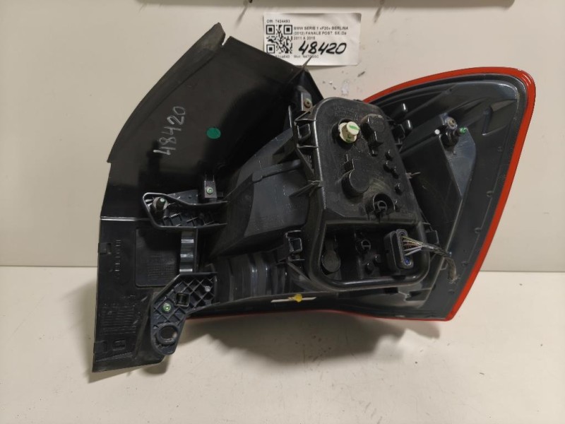 Fanale POST SX 7424493 Bmw Serie 1 F20 Berlina 2012