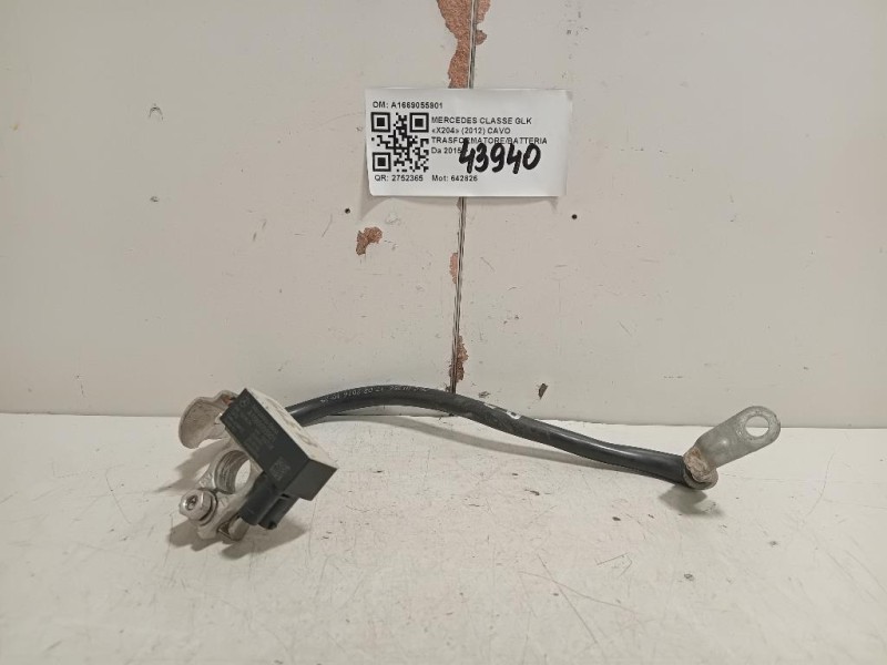 CAVO Trasformatorebatteria A1669055901 Mercedes Classe GLE W166 2015