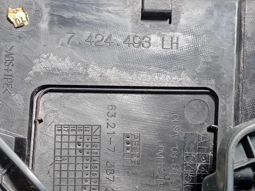 Fanale POST SX 7424493 Bmw Serie 1 F20 Berlina 2015