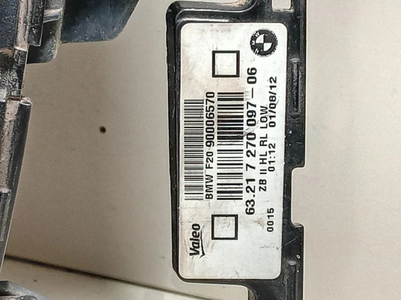 Fanale POST SX 90006570 Bmw Serie 1 F20 Berlina 2015