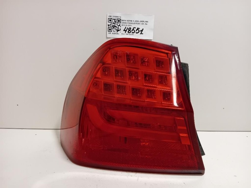 Fanale POST SX 21839014 Bmw Serie 3 E90 Berlina 2005