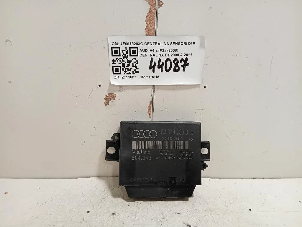 Centralina 4F0919283G CENTRALINA SENSORI DI PARCHEGGIO Audi A6 4F2 2008