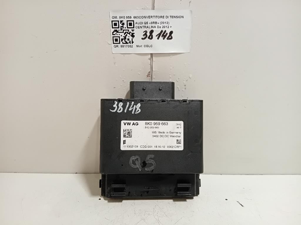 Centralina 8K0 959 CONVERTITORE DI TENSIONE Audi Q5 8RB 2012