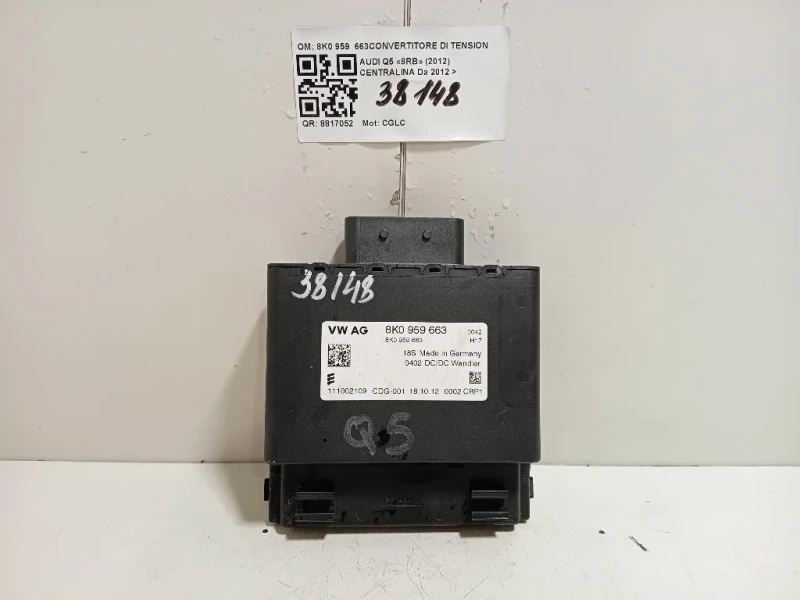 Centralina 8K0 959 CONVERTITORE DI TENSIONE Audi Q5 8RB 2012