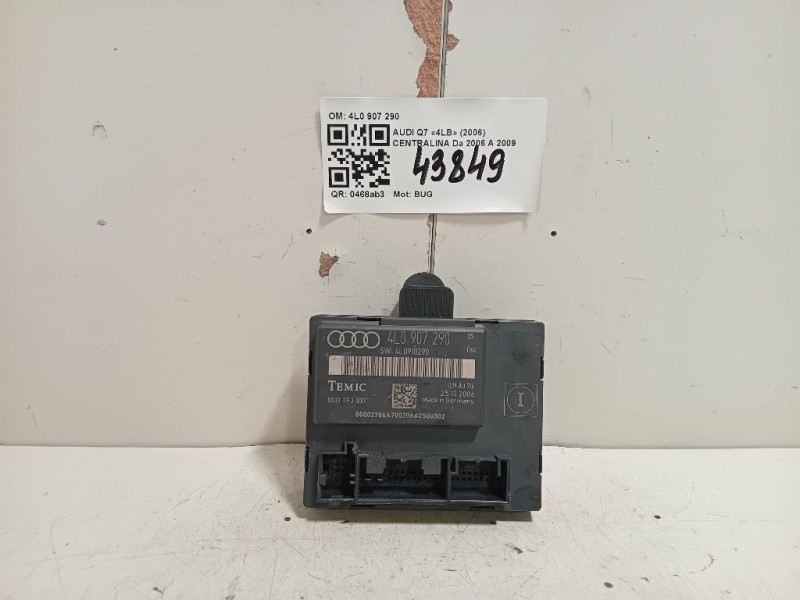 Centralina 4L0 907 290 Audi Q7 4LB 2006