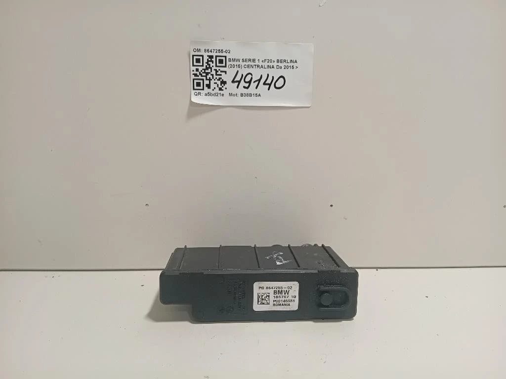 Centralina 8647255-02 Bmw Serie 1 F20 Berlina 2015