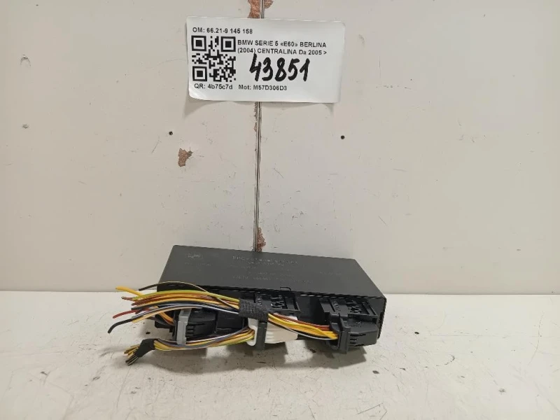 Centralina 66219145158 Bmw Serie 5 E60 Berlina 2004