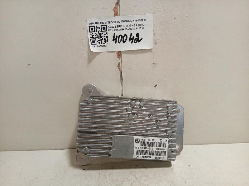 Centralina TELAIO INTEGRATO MODULO 6796503-01 Bmw Serie 5 F07 GT 2010