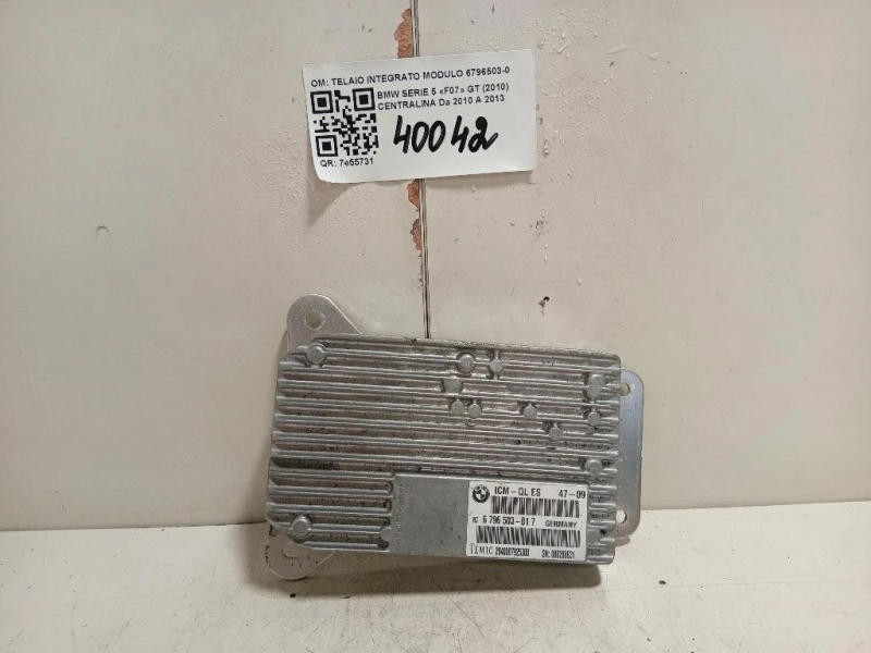 Centralina TELAIO INTEGRATO MODULO 6796503-01 Bmw Serie 5 F07 GT 2010