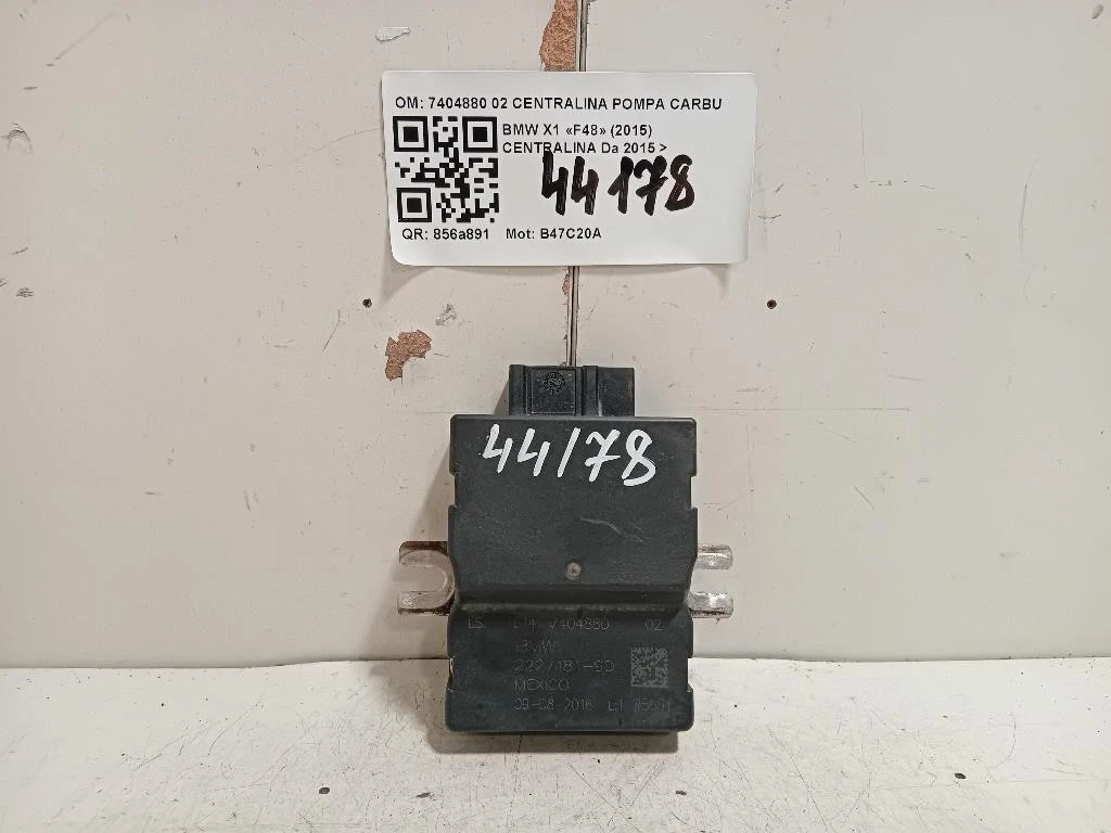 Centralina 7404880 02 CENTRALINA POMPA CARBURANTE Bmw X1 F48 2015