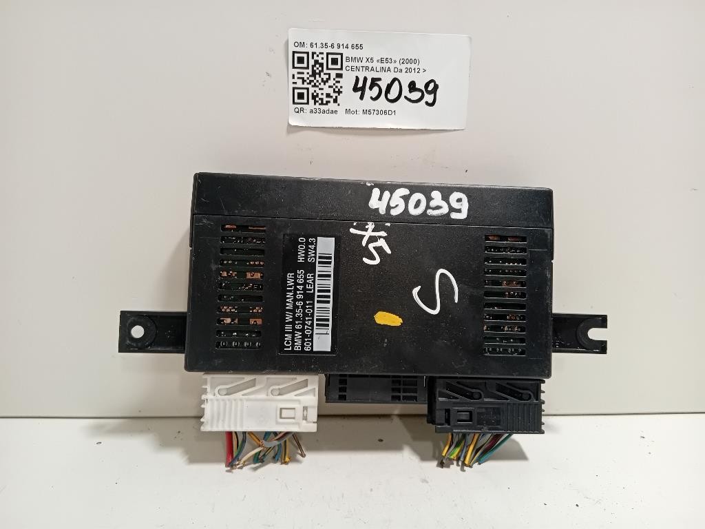 Centralina 6135-6 914 655 Bmw X5 E53 2000
