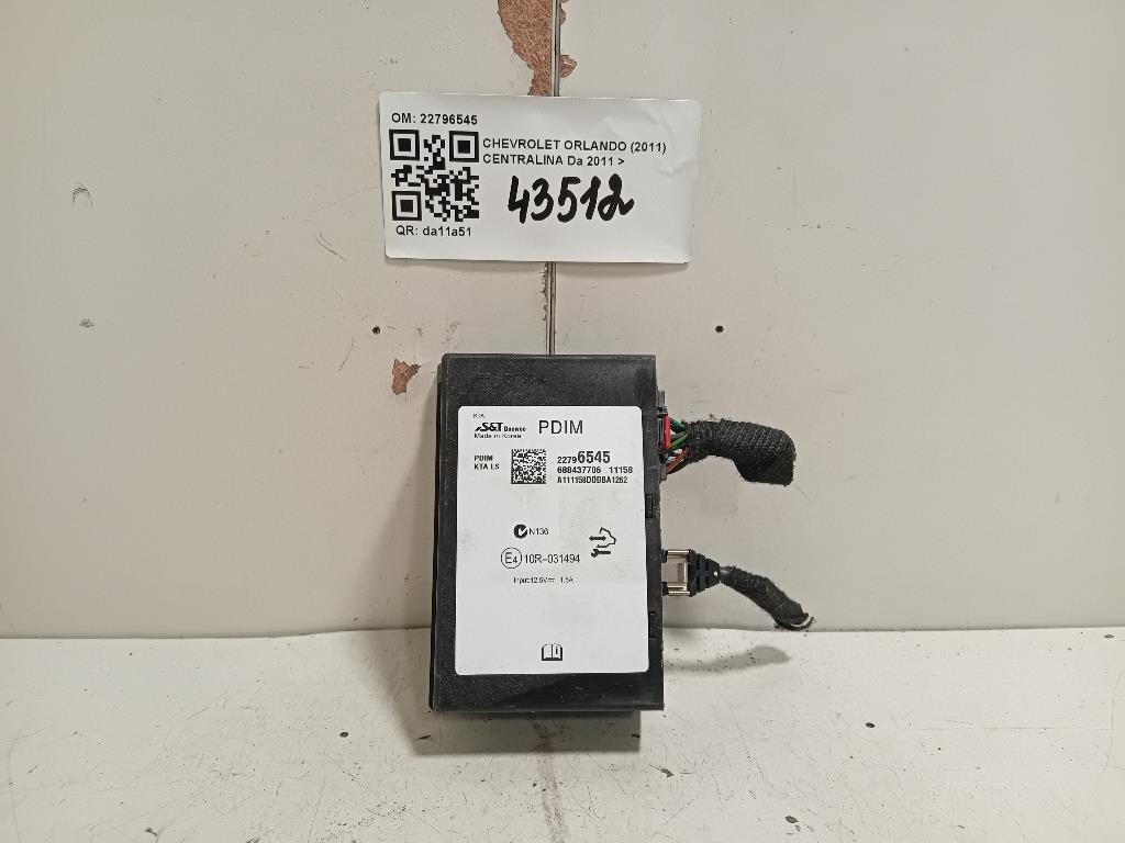 Centralina 22796545 MODULO ELETTRONICO Chevrolet Orlando 2011