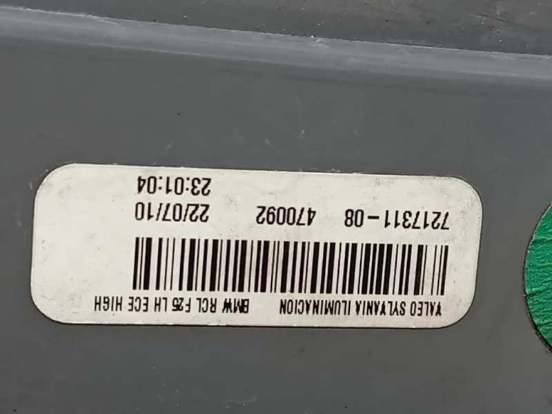 Fanale POST SX 7217311 08 Bmw X3 F25 2011