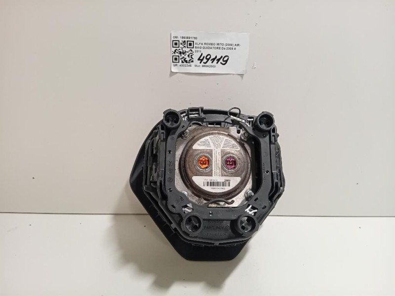 Air-bag Guidatore 1560891750 Alfa Romeo MITO 2008
