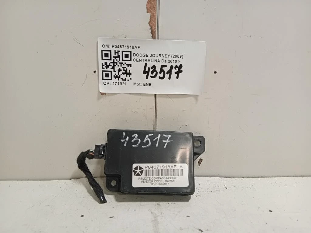 Centralina P04671918AF MODULO DI CONTROLLO Dodge Journey 2009