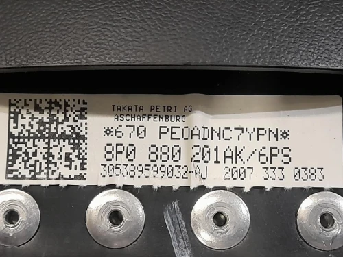 Air-bag Guidatore 8P0880201AK Audi A3 8P1 2010