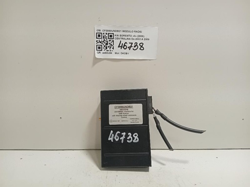 Centralina CF0050UNDB21 MODULO RADIO DAB Kia Sorento II 2006