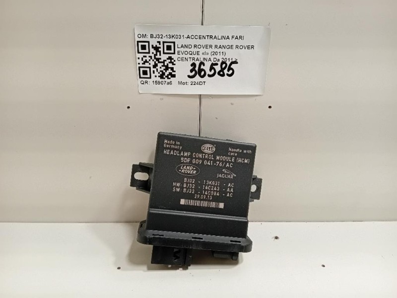 Centralina BJ32-13K031-ACCENTRALINA FARI Land Rover Range Rover Evoque I 2011