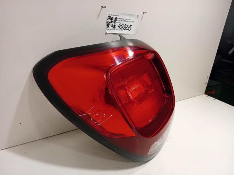 Fanale POST SX 81560-0H162 Citroen C1 II 2014