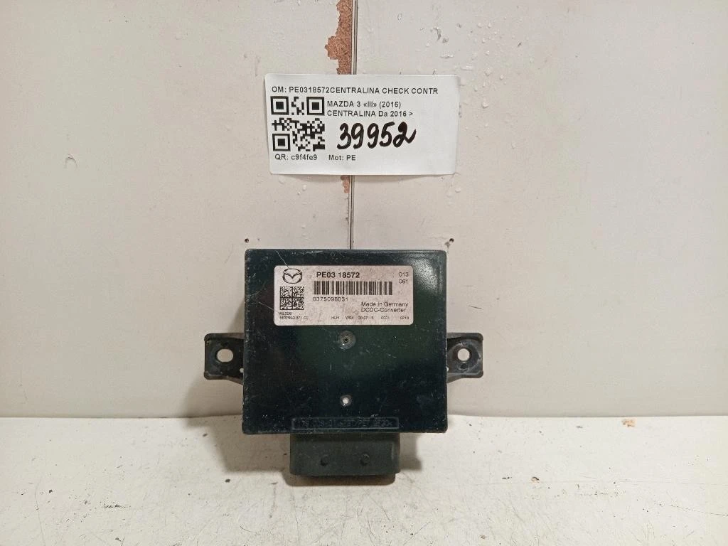 Centralina PE0318572CENTRALINA CHECK CONTROL Mazda 3 III 2016