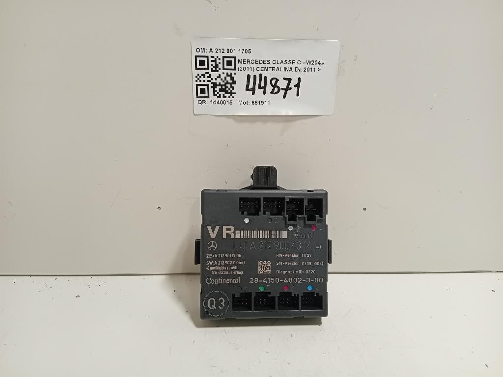 Centralina A 212 901 1705 Mercedes Classe C W204 2011