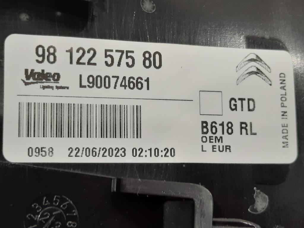 Fanale POST SX 98 122 575 80 Citroen C3 III 2016