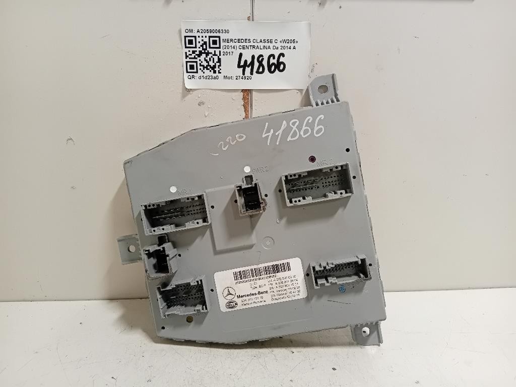 Centralina A2059006330 Mercedes Classe C W205 2014