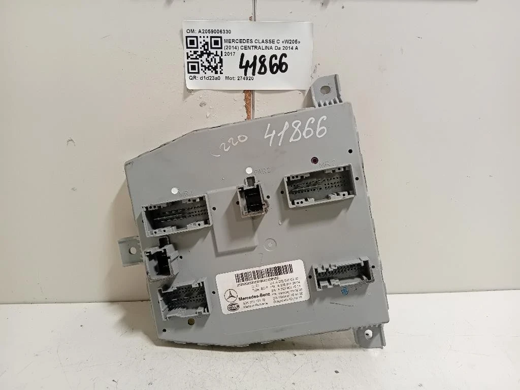 Centralina A2059006330 Mercedes Classe C W205 2014