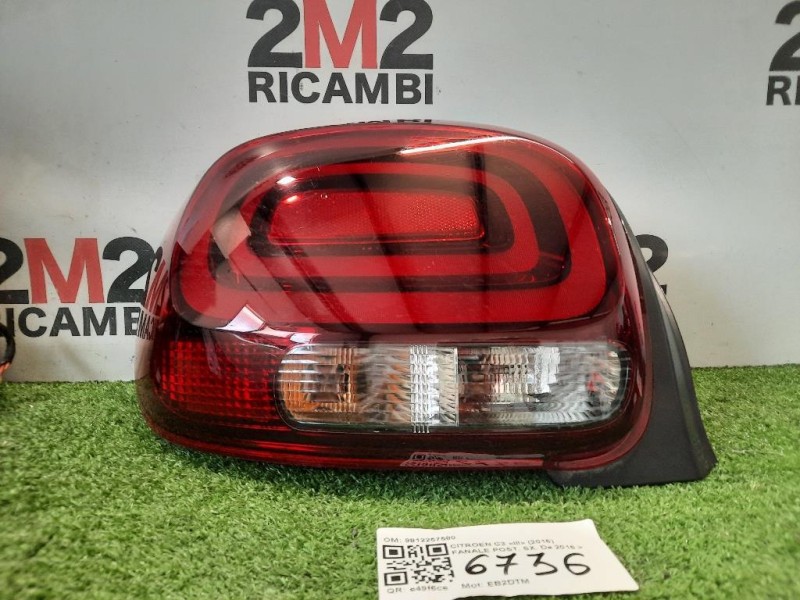 Fanale POST SX 9812257580 Citroen C3 III 2016