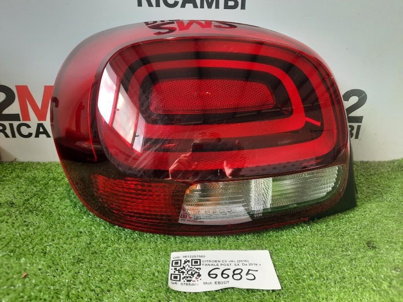 Fanale POST SX 9812257580 Citroen C3 III 2016