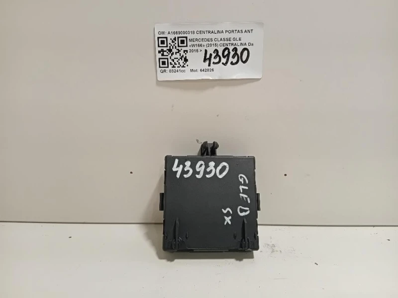 Centralina A1669000318 CENTRALINA PORTAS ANTSX Mercedes Classe GLE W166 2015