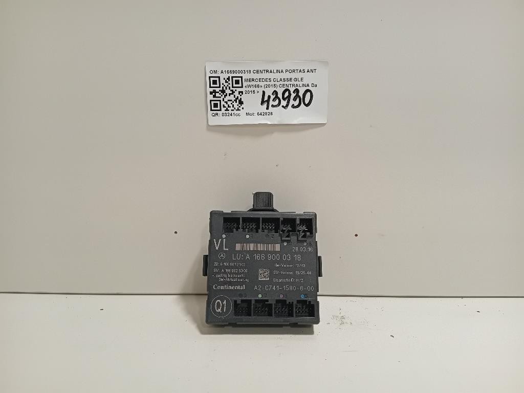 Centralina A1669000318 CENTRALINA PORTAS ANTSX Mercedes Classe GLE W166 2015