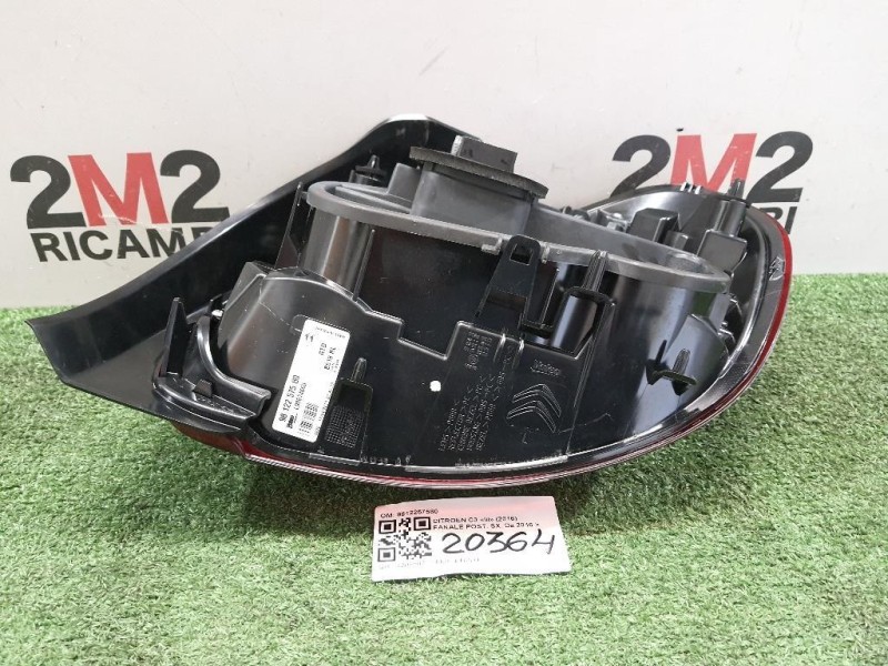 Fanale POST SX 9812257580 Citroen C3 III 2016