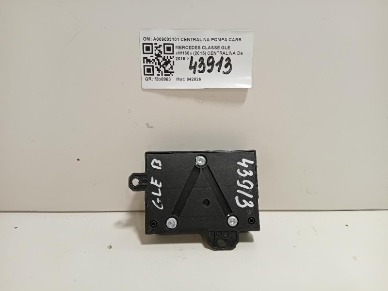 Centralina A009003101 CENTRALINA POMPA CARBURANTE Mercedes Classe GLE W166 2015